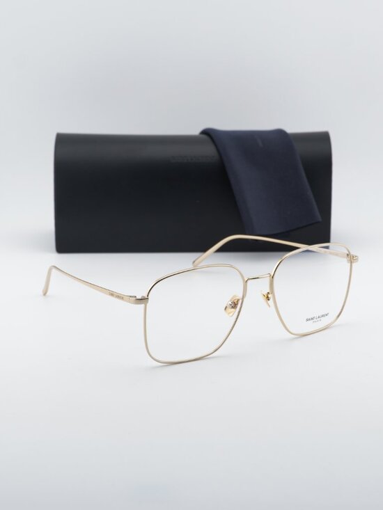 Saint Laurent SL491 006 Square Eyeglasses – Gold 55mm main image 7